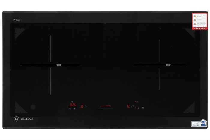 Bếp từ đôi âm Malloca MI 732SL 3600W Màu Đen