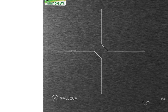 Bếp từ 3 vùng nấu lắp âm Malloca MH-03IS Màu Bạc