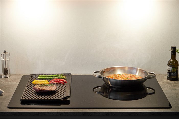 Bếp điện từ 4 vùng nấu lắp âm Malloca MI-784 ITG Màu Đen