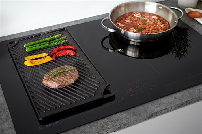 Bếp điện từ 4 vùng nấu lắp âm Malloca MI-784 ITG Màu Đen