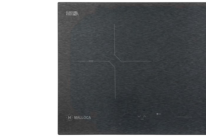 Bếp từ đôi âm Malloca MH-02IS 3800W Màu Bạc