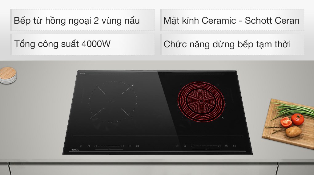 Bếp từ hồng ngoại lắp âm Teka HIC 7322 S