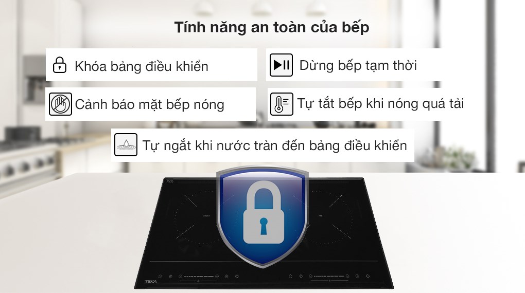 Bếp từ hồng ngoại lắp âm Teka HIC 7322 S