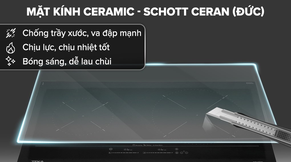 Bếp từ đôi lắp âm Teka IZC 72310 MSP BK