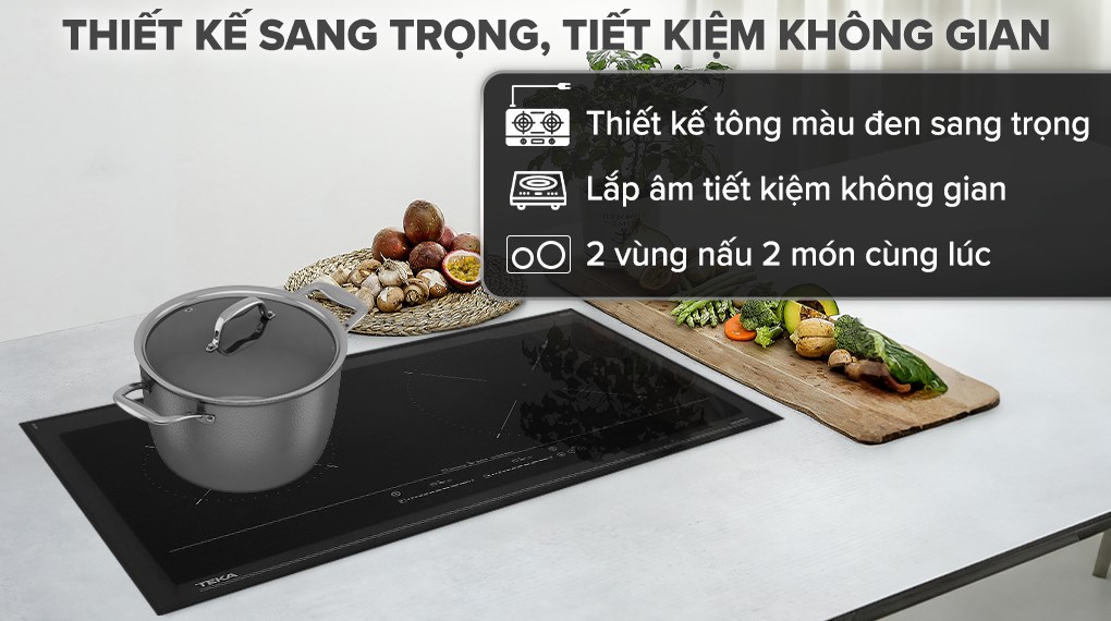 Bếp từ đôi lắp âm Teka IZC 72310 MSP BK