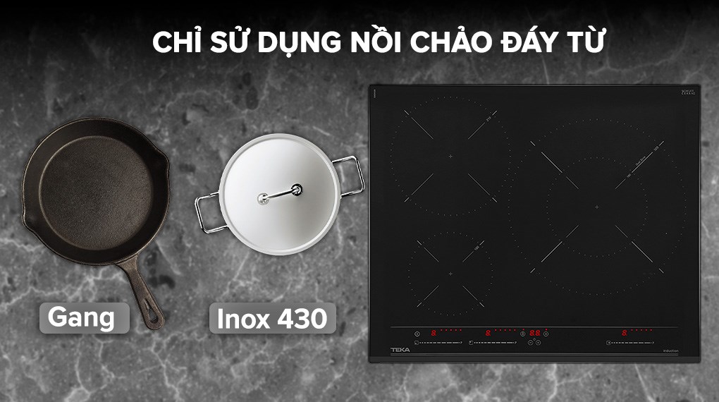 Bếp từ 3 vùng nấu lắp âm Teka IZC 63320 BK MSS