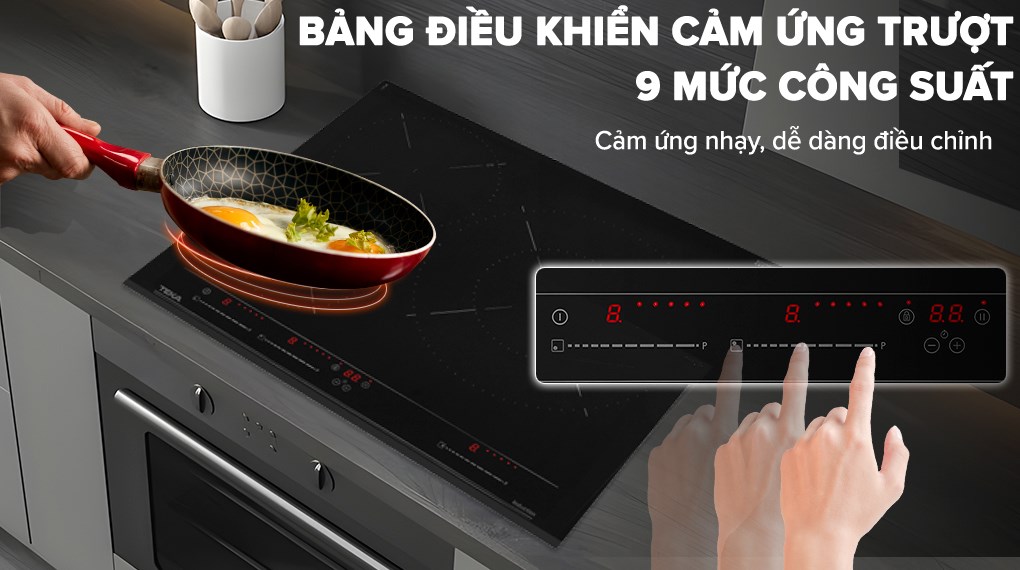 Bếp từ 3 vùng nấu lắp âm Teka IZC 63320 BK MSS