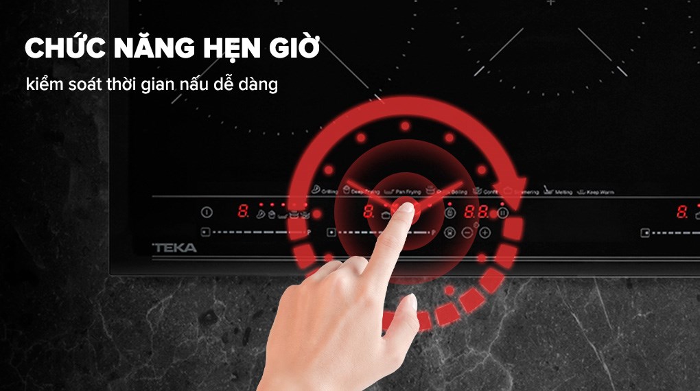 Bếp từ 3 vùng nấu lắp âm Teka IZC 83620 MST BK