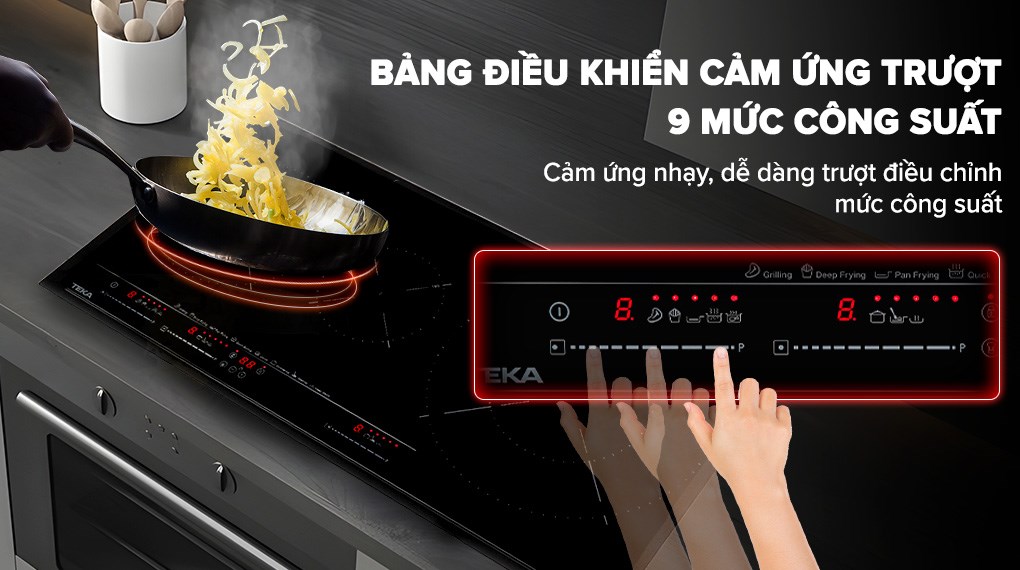 Bếp từ 3 vùng nấu lắp âm Teka IZC 83620 MST BK