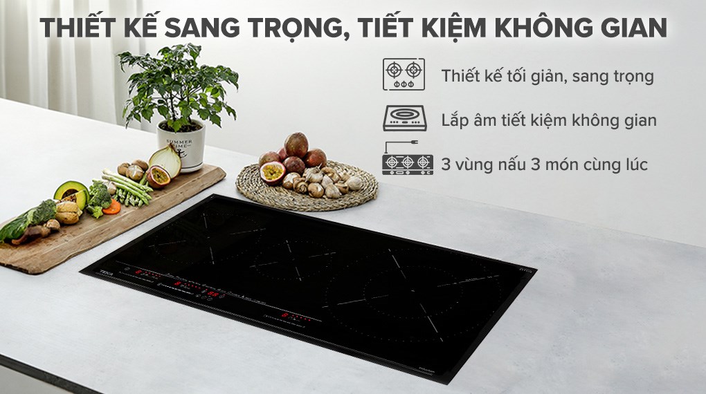 Bếp từ ba vùng nấu lắp âm Teka IZC 83620 MST BK - Chính hãng, giá tốt