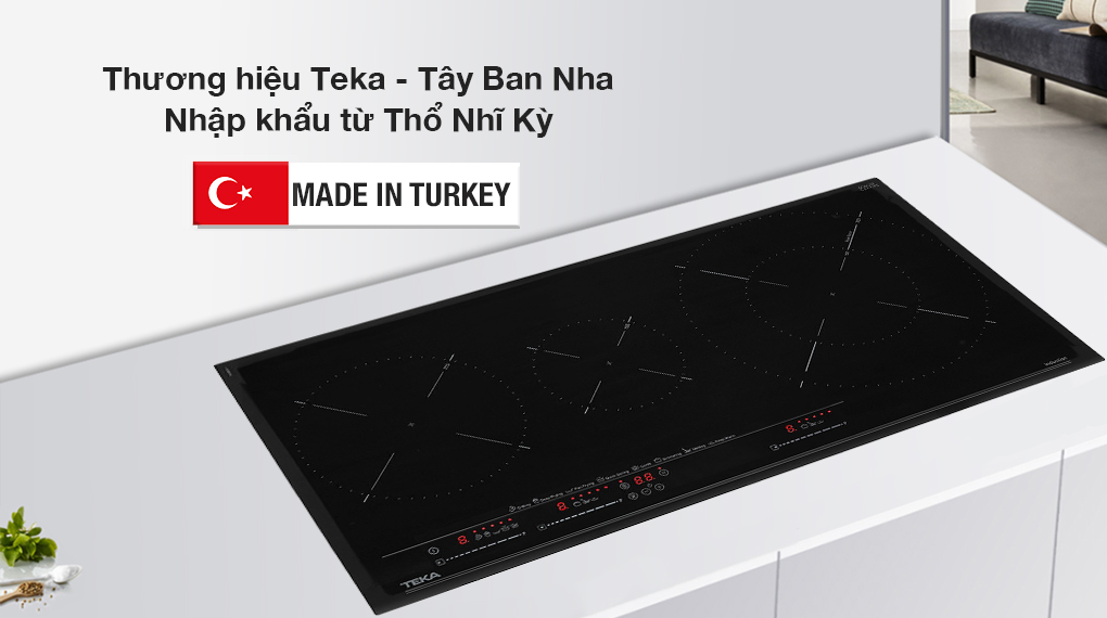 Xuất xứ - Bếp từ ba vùng nấu lắp âm Teka IZC 83620 MST BK