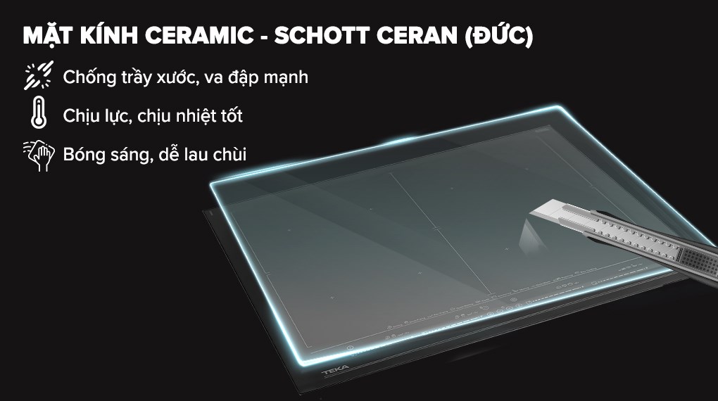 Bếp từ đa vùng nấu lắp âm Teka IZF 68700 MST BK