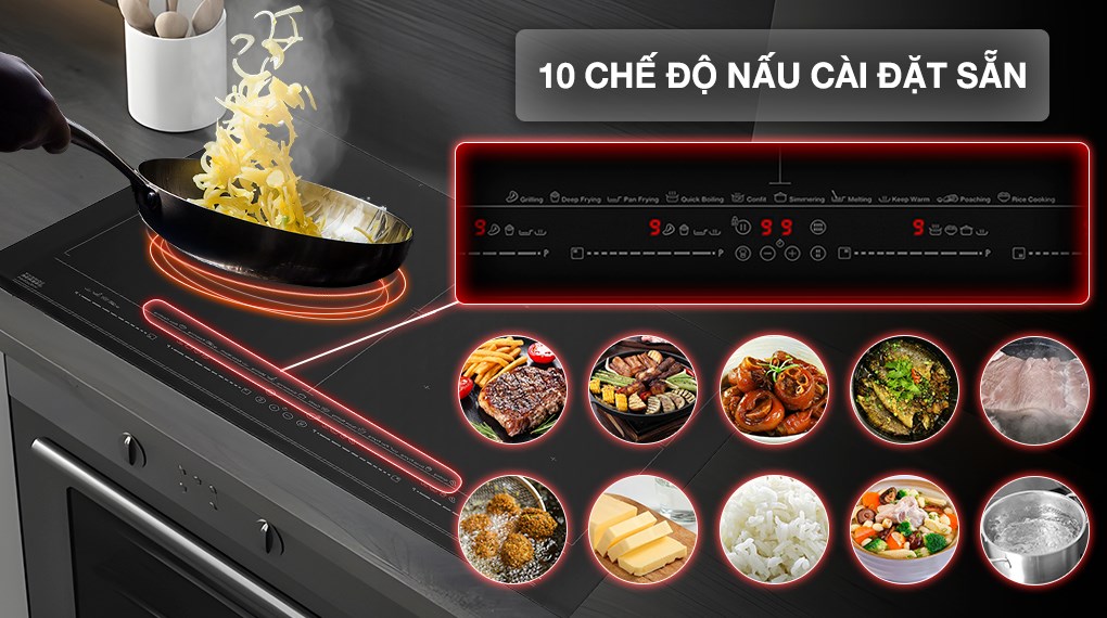 Bếp từ đa vùng nấu lắp âm Teka IZF 68700 MST BK