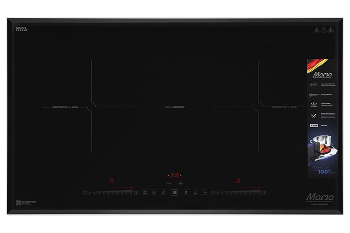 Bếp từ đôi lắp âm Sunhouse Mama MMB9996 Màu Đen