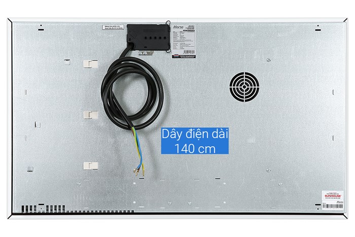 Bếp từ đôi lắp âm Sunhouse Mama MMB9996 Màu Đen