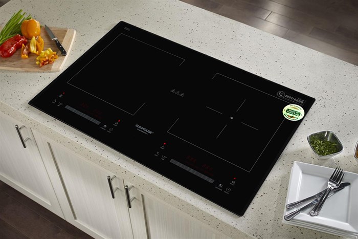 Bếp từ đôi lắp âm Sunhouse SHB9208NEW Màu Đen