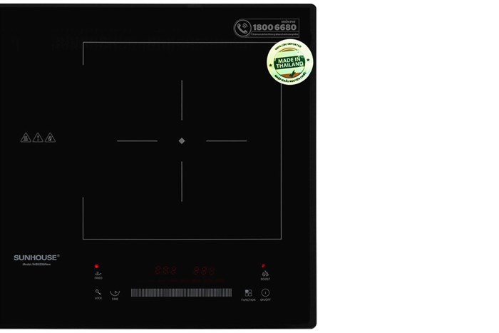 Bếp từ đôi lắp âm Sunhouse SHB9208NEW Màu Đen