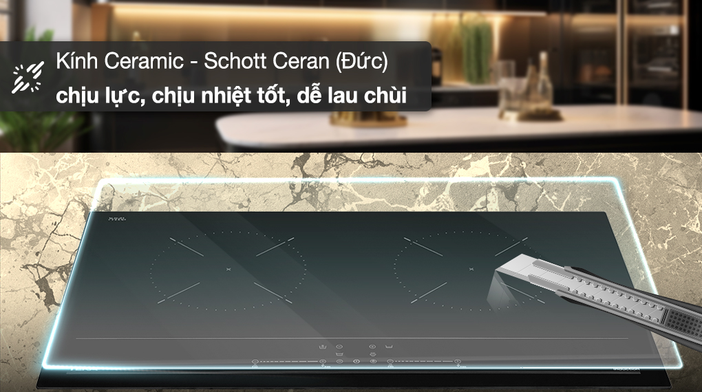 Chất liệu mặt bếp - Bếp từ đôi lắp âm Teka IBC 7322 S Chất liệu mặt bếp - Bếp từ đôi lắp âm Teka IBC 7322 S