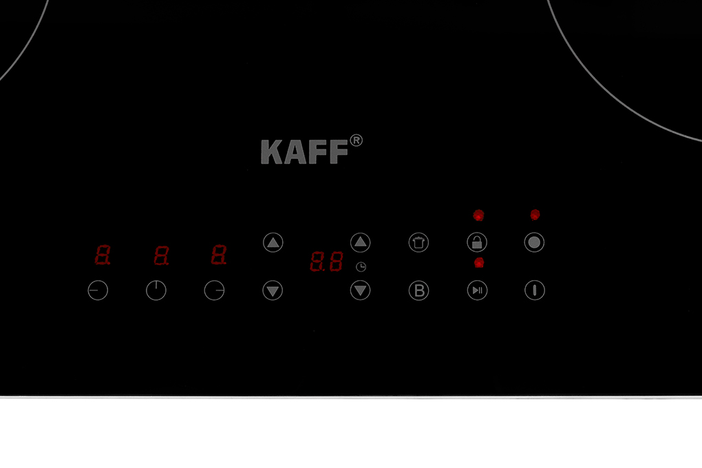 Bếp từ hồng ngoại 3 vùng nấu âm KAFF KF-IC3801 6000W Màu Đen