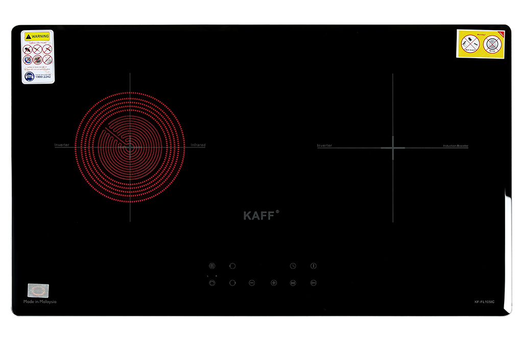 Bếp từ hồng ngoại âm KAFF KF-FL105IC 4400W Màu Đen