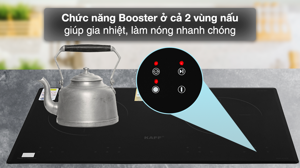 Bếp từ đôi âm KAFF KF-073II 4000W