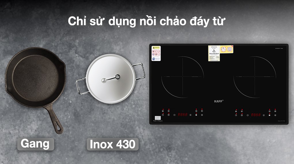 Bếp từ đôi âm KAFF KF-073II 4000W