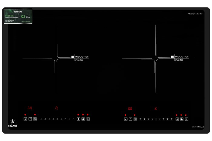 Bếp từ đôi âm Pramie PRTH-A2 4800W Màu Đen