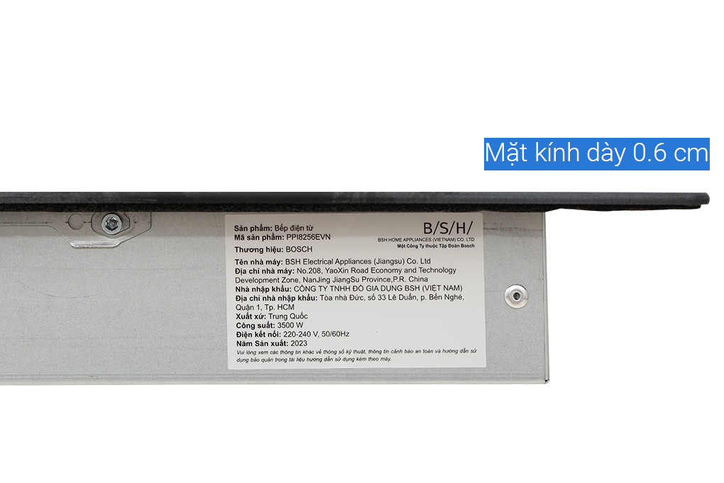 Bếp từ đôi âm Bosch PPI8256EVN 3500W Màu Đen