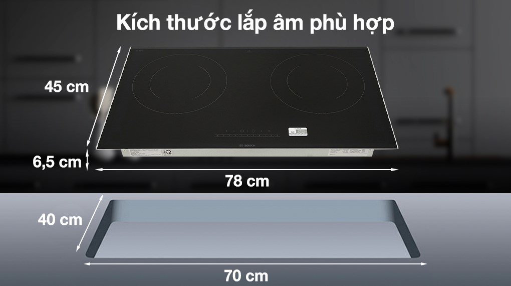 Bếp từ đôi lắp âm Bosch PPI82566VN