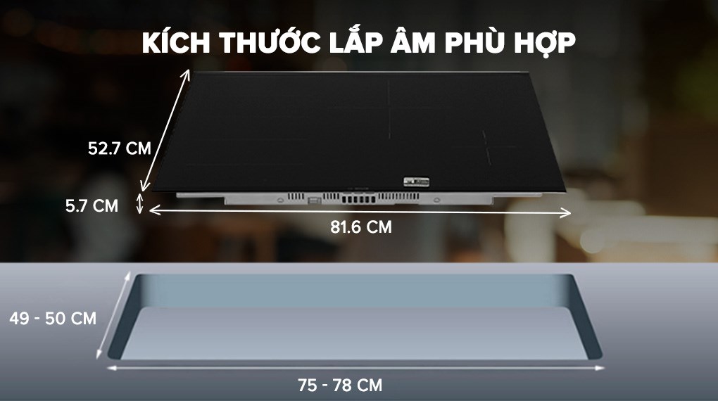 Bếp từ 4 vùng nấu lắp âm Bosch PXE875DC1E