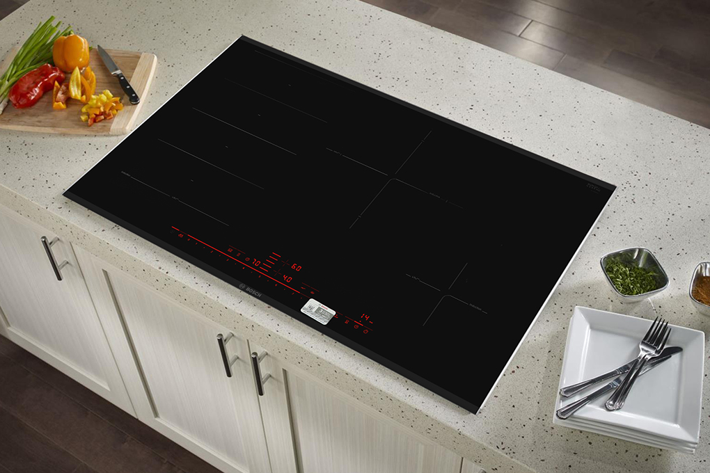 Bếp từ 4 vùng nấu lắp âm Bosch PXE875DC1E Màu Đen