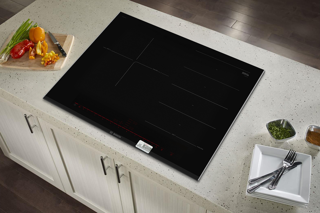 Bếp từ 3 vùng nấu lắp âm Bosch PXJ675DC1E Màu Đen