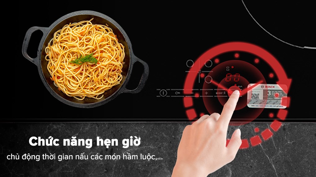 Bếp từ 3 vùng nấu âm Bosch PUJ611BB5E 4600W