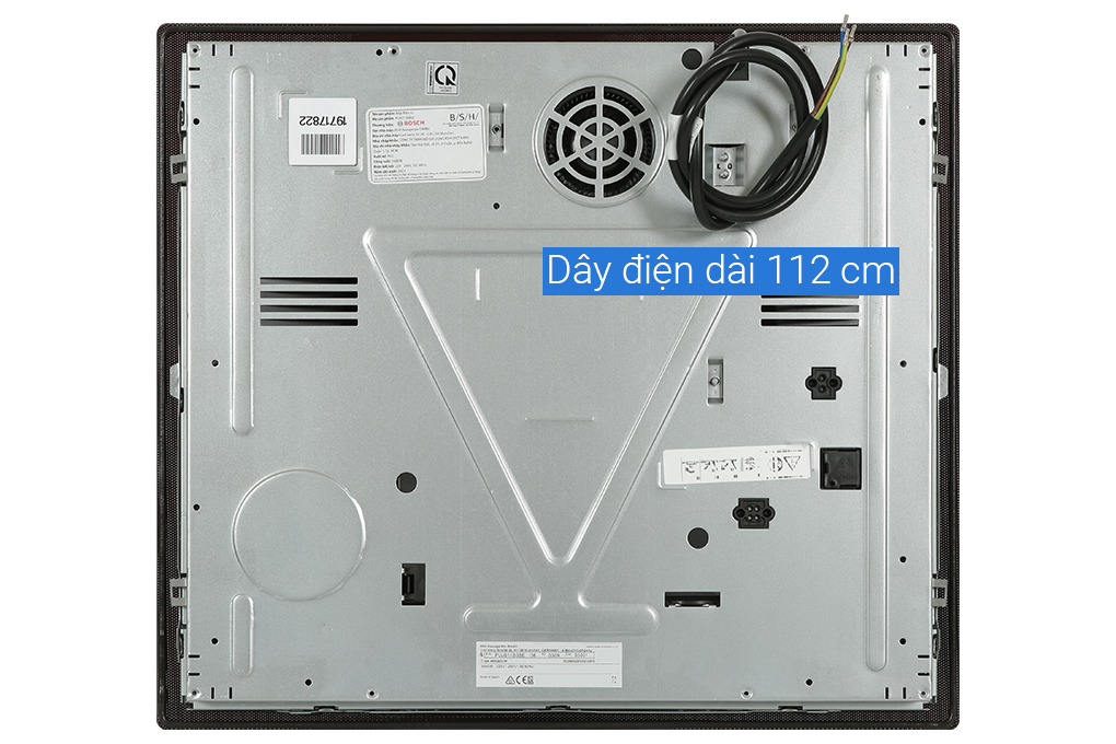 Bếp từ 3 vùng nấu âm Bosch PUJ611BB5E 4600W Màu Đen