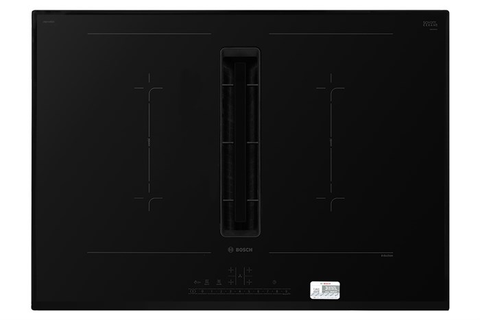 Bếp từ 4 vùng nấu lắp âm tích hợp hút mùi Bosch PVQ731F15E Màu Đen