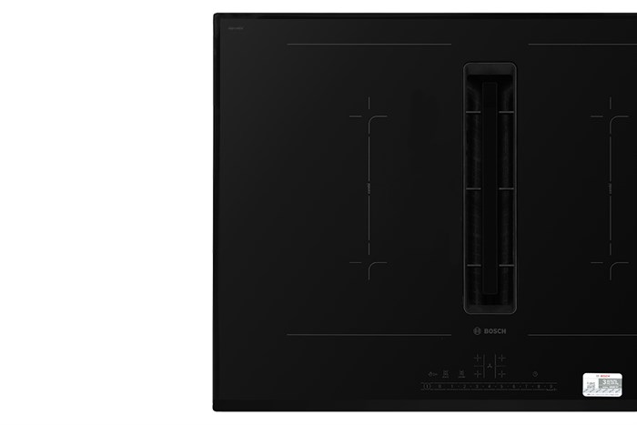 Bếp từ 4 vùng nấu lắp âm tích hợp hút mùi Bosch PVQ731F15E Màu Đen