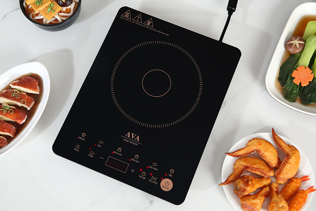 Bếp từ đơn AVA MD-DC01 2100W Màu Đen