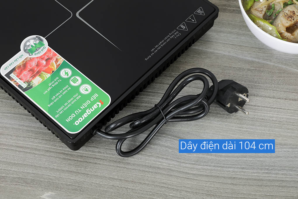 Bếp từ đơn Kangaroo KG18IC1 2000W Màu Đen