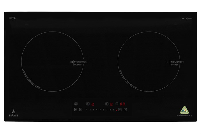 Bếp từ đôi âm Pramie PRDE-2223 4800W Màu Đen