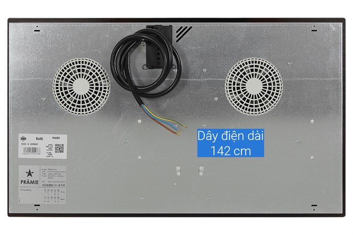 Bếp từ đôi âm Pramie PRDE-2223 4800W Màu Đen