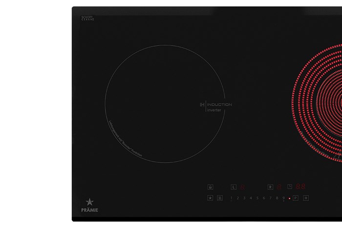 Bếp từ hồng ngoại âm Pramie PRDE-2123 4600W Màu Đen