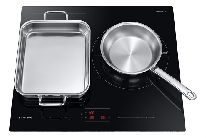 Bếp từ 3 vùng nấu âm Samsung NZ63B5046FK/SV 7400W Màu Đen