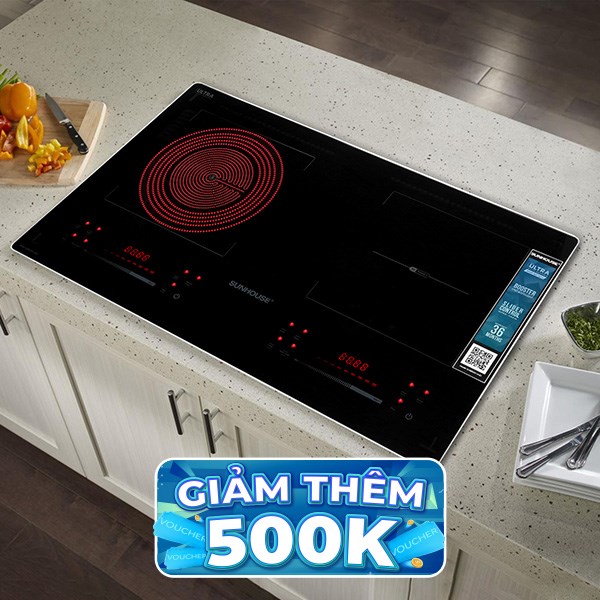 Bếp từ hồng ngoại lắp âm Sunhouse Mama MMB82041-TMD