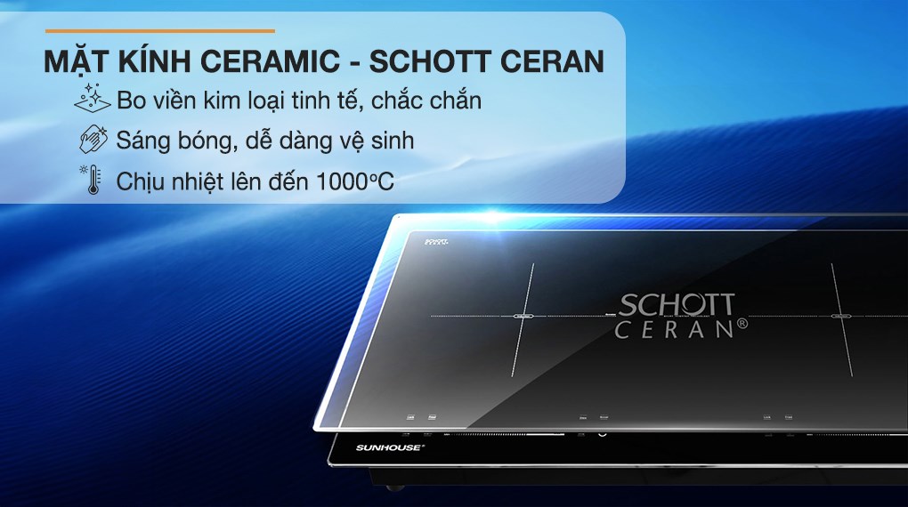 Bếp từ đôi âm Sunhouse SHB82062-MMD 4400W