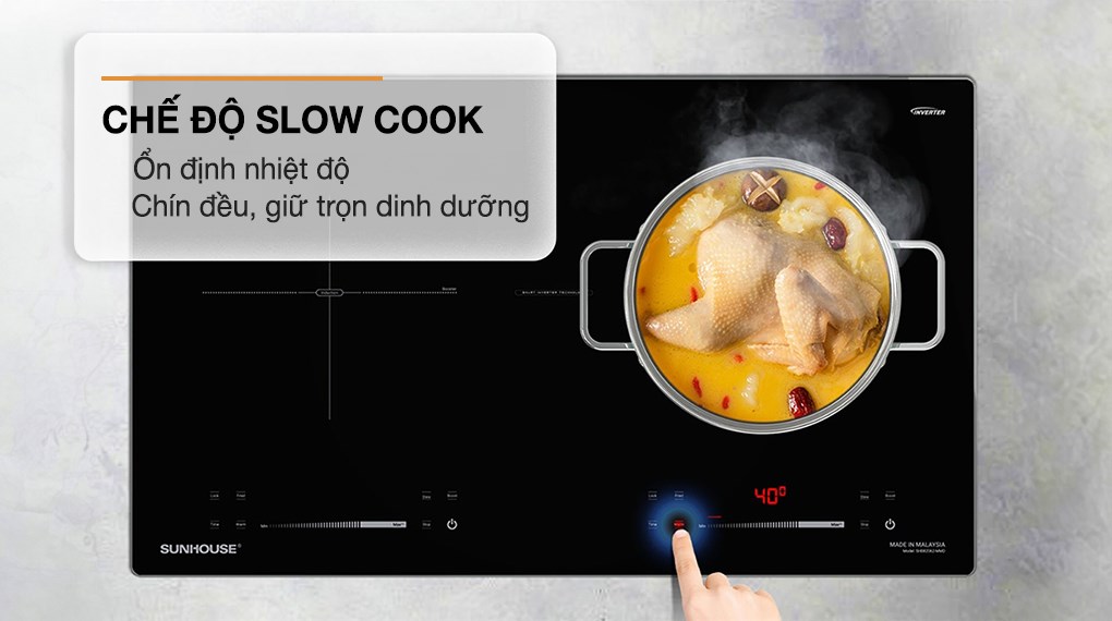 Bếp từ đôi âm Sunhouse SHB82062-MMD 4400W