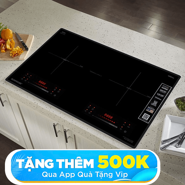 Bếp từ đôi âm Sunhouse SHB82062-MMD 4400W