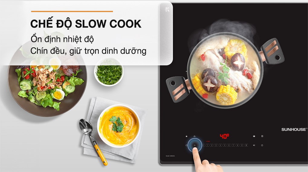 Bếp từ đôi âm Sunhouse SHB82082-VMD 4400W