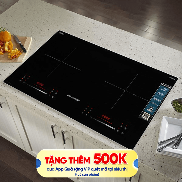Bếp từ đôi âm Sunhouse SHB82082-VMD 4400W