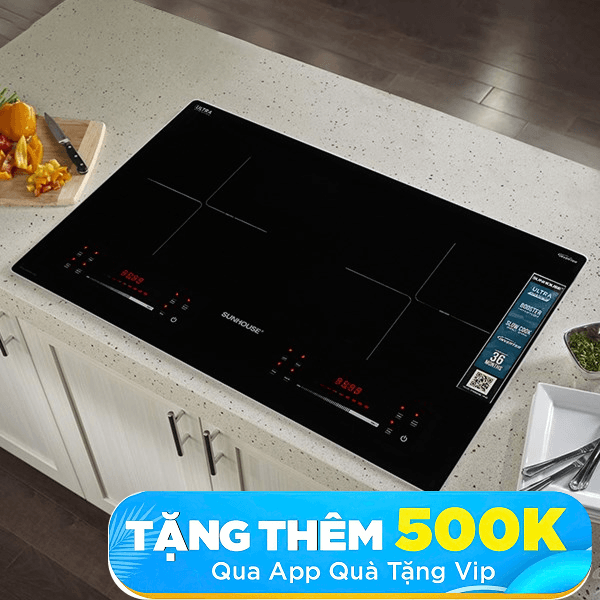 Bếp từ đôi âm Sunhouse SHB82082-VMD 4400W