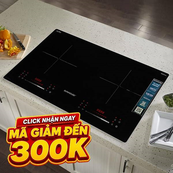 Bếp từ đôi âm Sunhouse SHB82082-VMD 4400W